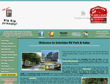 Tablet Screenshot of interlakervpark.com